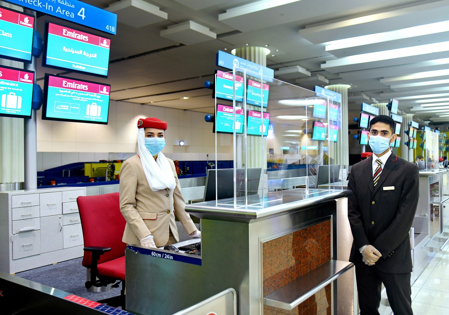 Emirates launches comprehensive safety measures for customers and employees at the airport and on board