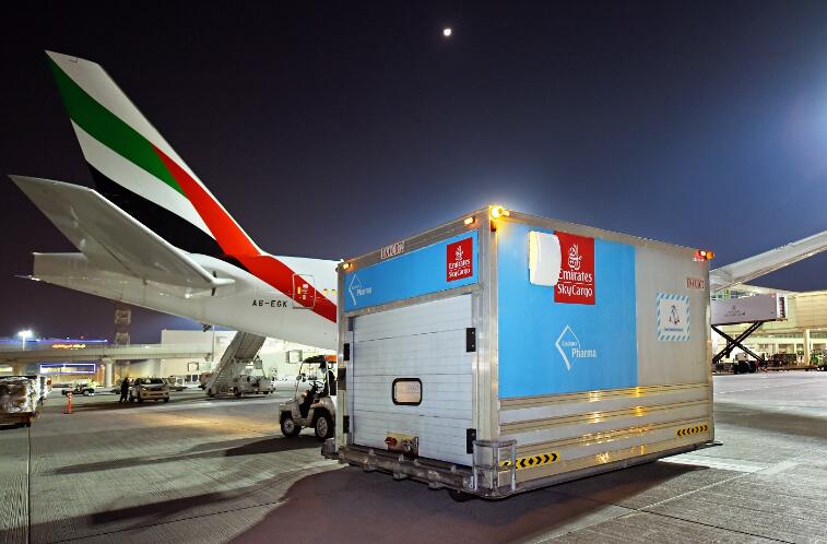阿联酋航空SkyCargo为迪拜卫生局运送首批辉瑞-BioNTech新冠疫苗